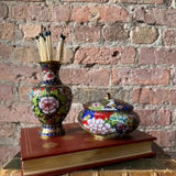 Floral Ginger Jar & Match Holder