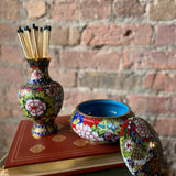 Floral Ginger Jar & Match Holder
