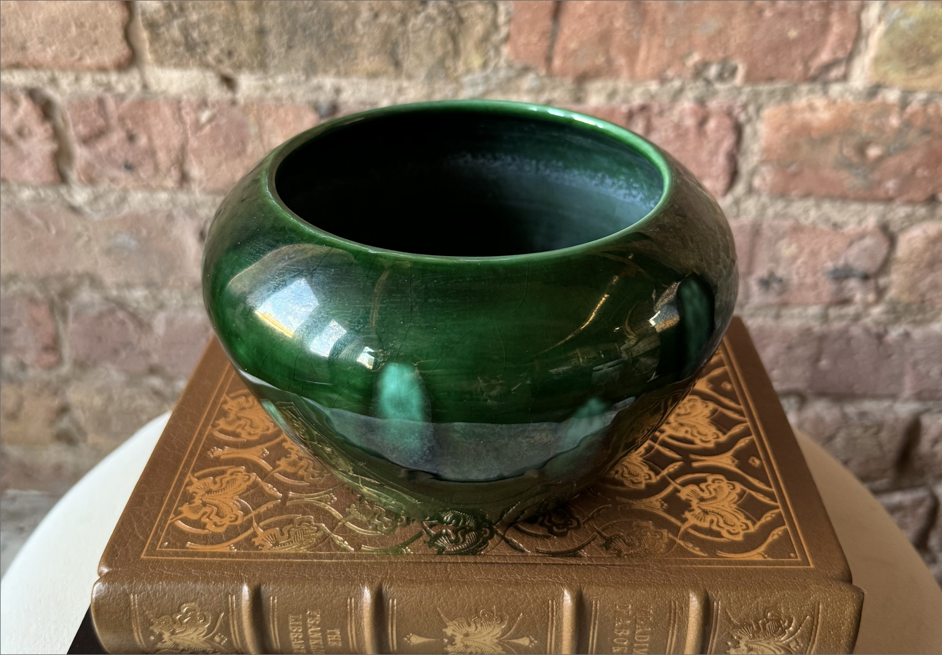 Eleventh House antique candle vessel before being filled with non-toxic wax