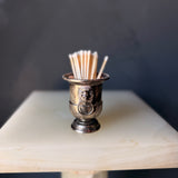 Silver Lion Match Holder