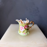 Pink Floral Creamer Match Holder