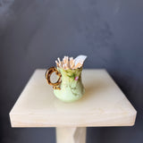 Pink Floral Creamer Match Holder