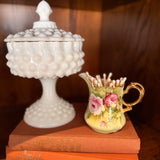 Pink Floral Creamer Match Holder