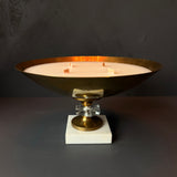 brass statement center piece